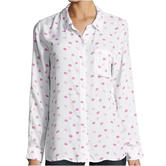 Rails Rosci KISS Me Down Button Down shirt XS - Picture 3 of 16